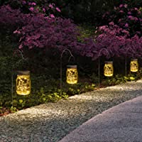 Juego de 6 tarros colgantes Gigalumi con luz solar